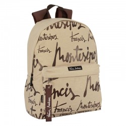 Sac à dos junior pour ordinateur portable Beige Francis Montesinos Lettering Perona 58571