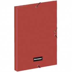 Vulcano Red Folder A4 avec élastiques Perona 56236