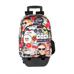 Sac à dos junior avec trolley Don't Stop Perona 58362