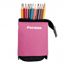 Perona Trousse à crayons extensible Magenta 56951 | Perona Bags