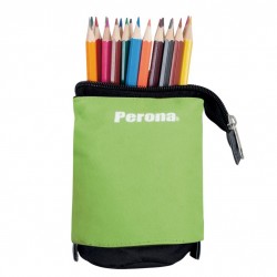 Perona 56950 Perona Vert Trousse à crayons extensible Vert | Perona Bags