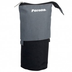 Trousse à crayons extensible Perona Gris 56949