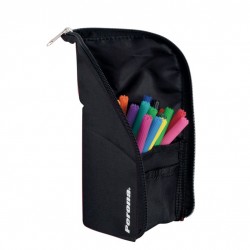 Trousse à crayons moulée Perona Noir 56944 | Perona Bags