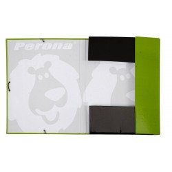 Chemise Vulcano Green A4 avec élastiques Perona 56237 | Perona Bags