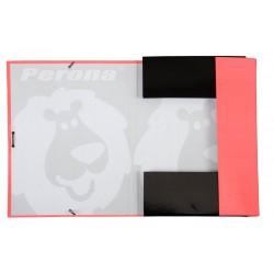 Chemise Vulcano Pink A4 avec élastiques Perona 56239 | Perona Bags