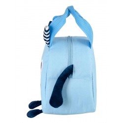 Sac à roulettes Perona bleu pelucheux 58317 | Perona Bags
