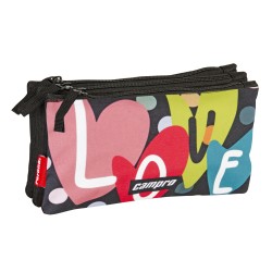 Trousse à crayons triple plate Campro Love Perona 58876