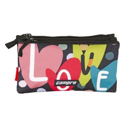 Trousse à crayons triple plate Campro Love Perona 58876 | Perona Bags