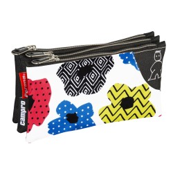Trousse à crayons triple plate Campro Bouquet Perona 58854