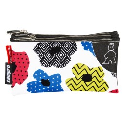 Trousse à crayons triple plate Campro Bouquet Perona 58854 | Perona Bags